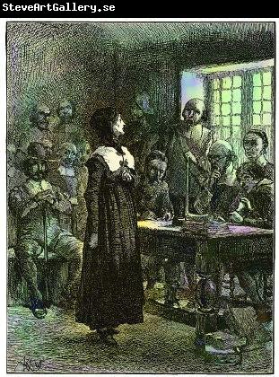 Edwin Austin Abbey Anne Hutchinson on Trial